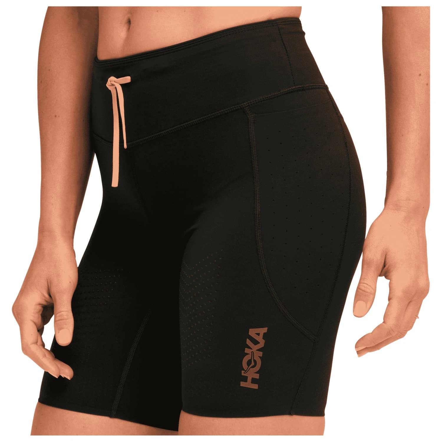 Дамски шорти за бягане HOKA Women's Skybreeze Half Tight Running shorts - Black