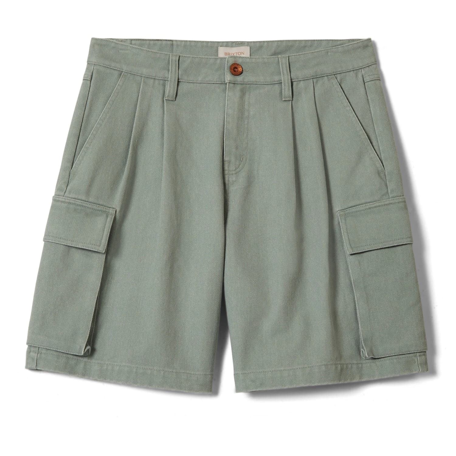 Дамски къси панталони Brixton Women's The Alba Baggy Carpenter Short Shorts - Washed Sage Green