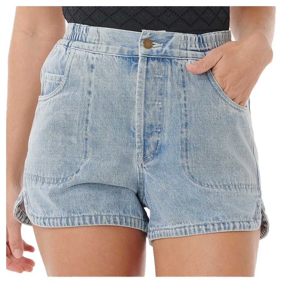 Дамски къси панталони Rip Curl Women's Pacific Rider Denim Short Shorts - Vintage Blue