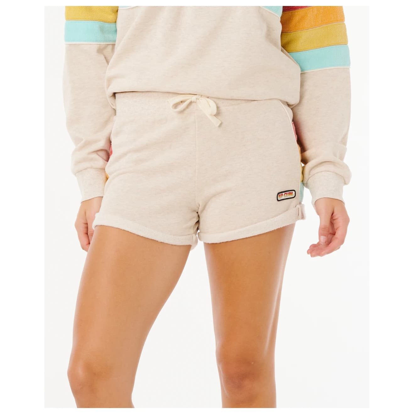 Дамски къси панталони Rip curl Women's Surf Revival Fleece Short Shorts - Oatmeal
