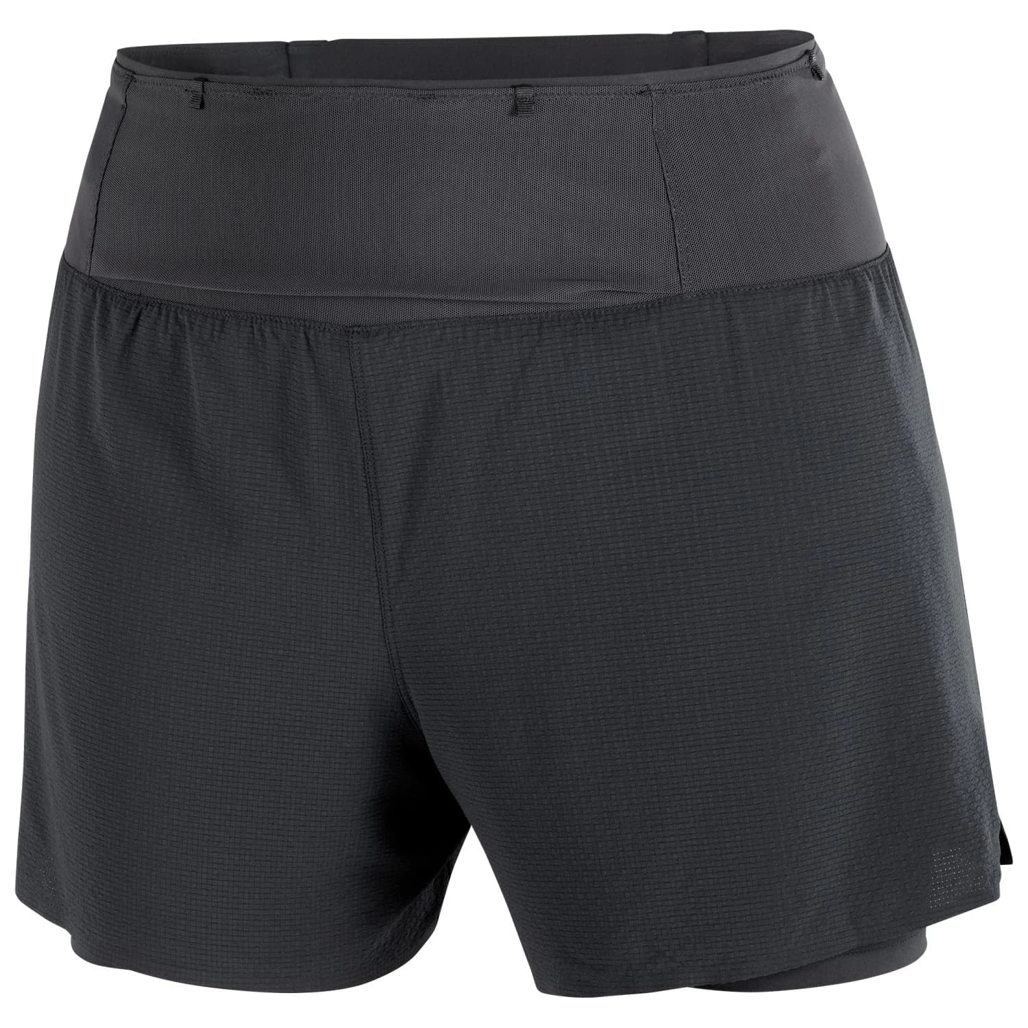 Дамски шорти за бягане Salomon Women's Sense Aero 2In1 Trail 4 Running shorts - Deep Black