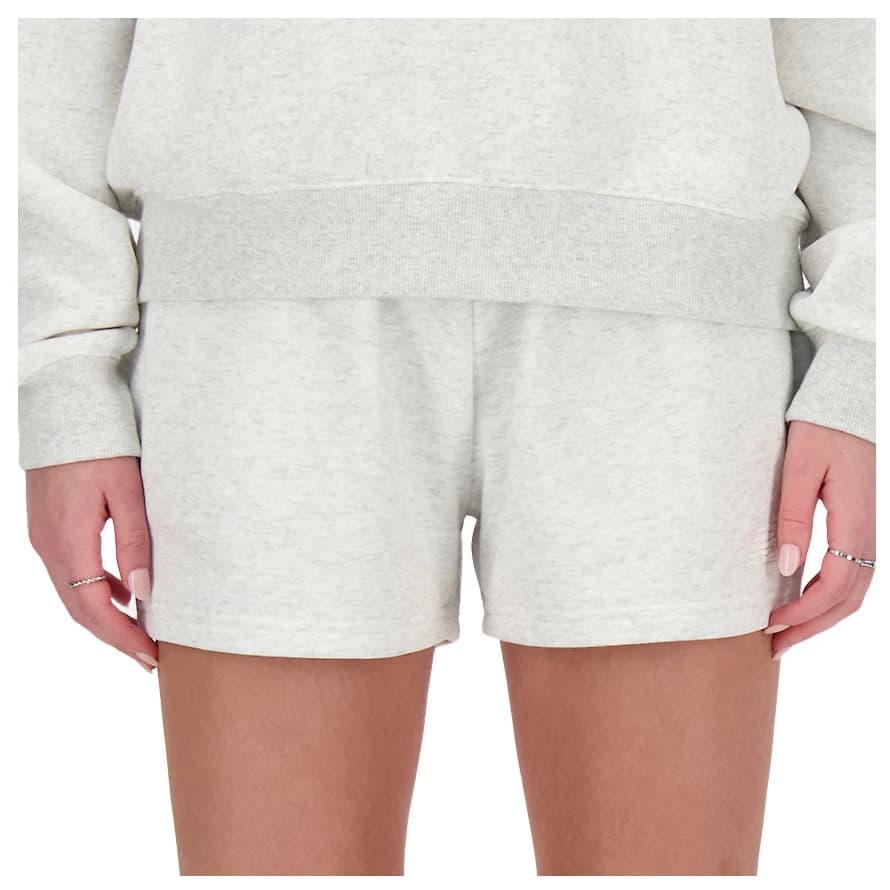 Дамски къси панталони New Balance Women's Sport Essentials French Terry Short Shorts - Ash Heather