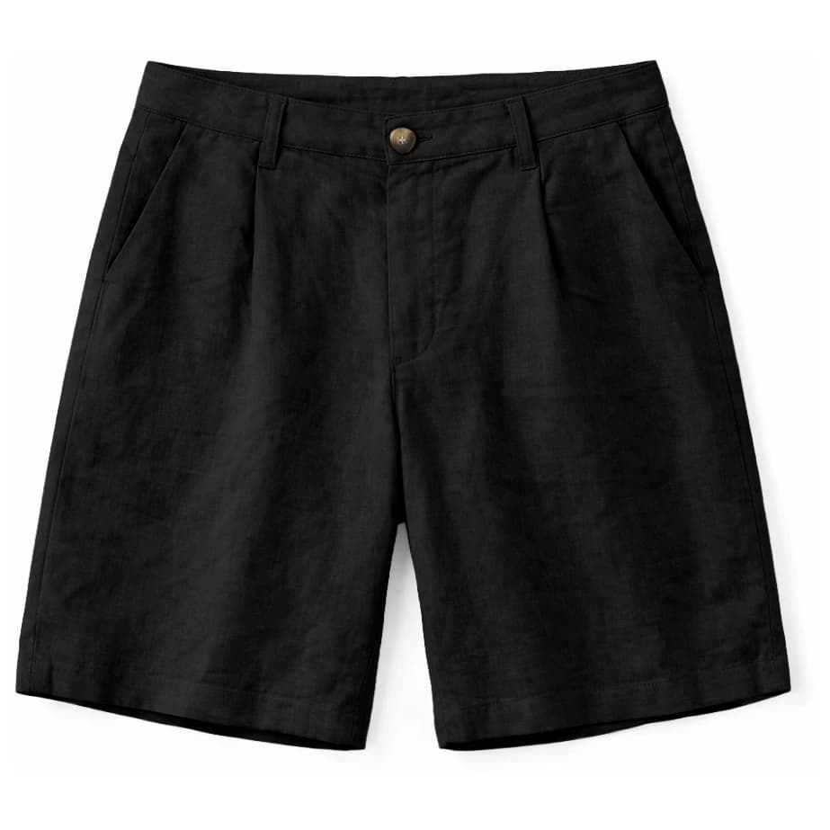 Дамски къси панталони Mazine Women's Linen Bermuda Shorts - Black