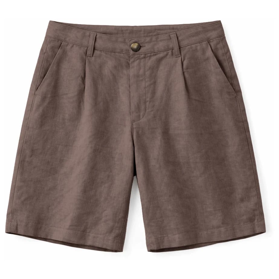 Дамски къси панталони Mazine Women's Linen Bermuda Shorts - Grey Brown