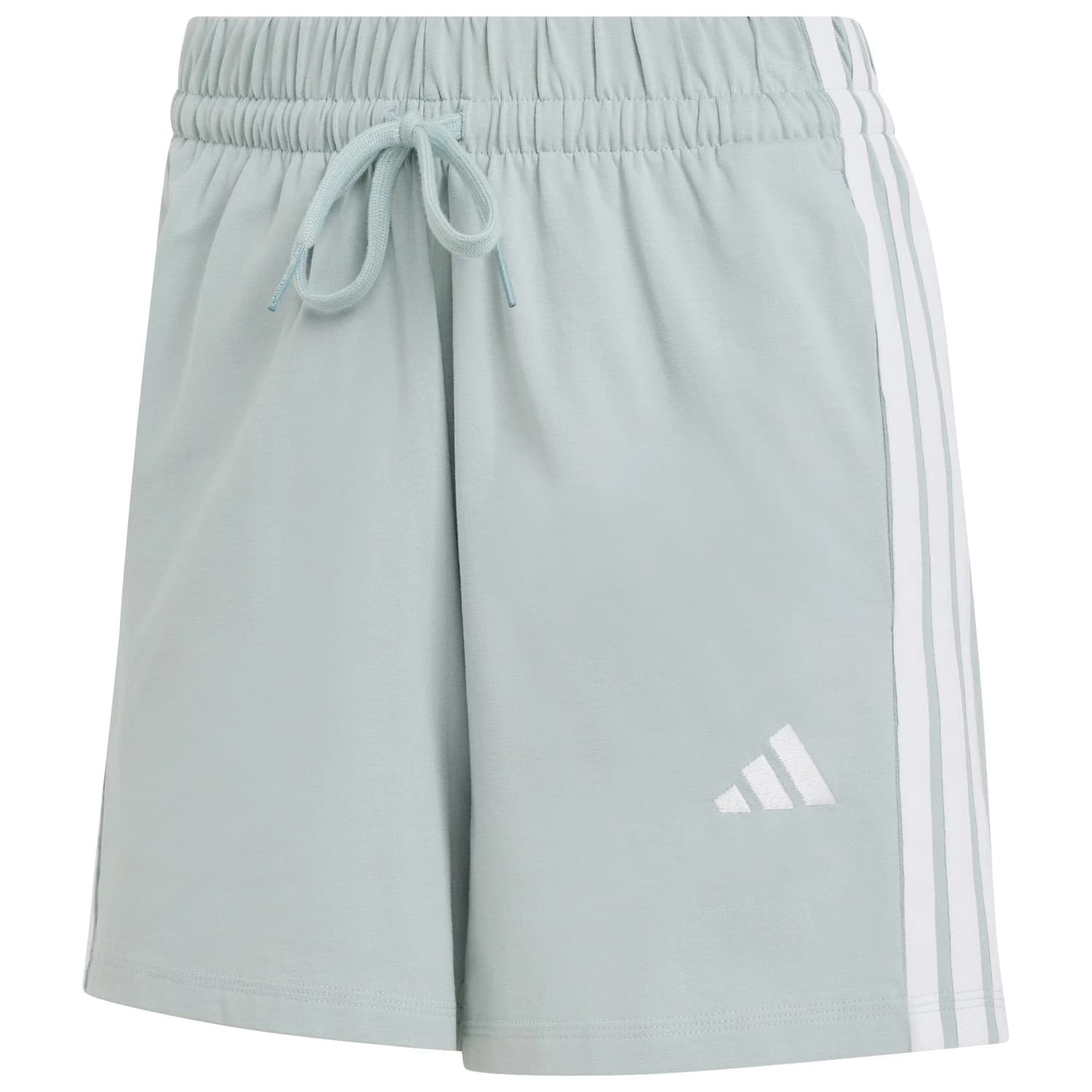 Дамски къси панталони Adidas Women's Essentials 3-Stripes Cotton Shorts - Wonder Sage / White