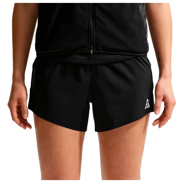 Дамски шорти за бягане Nike Women's ACG Trail Dri-Fit MRBF 4'' Shorts AOP Running shorts - Black / Black / Summit White