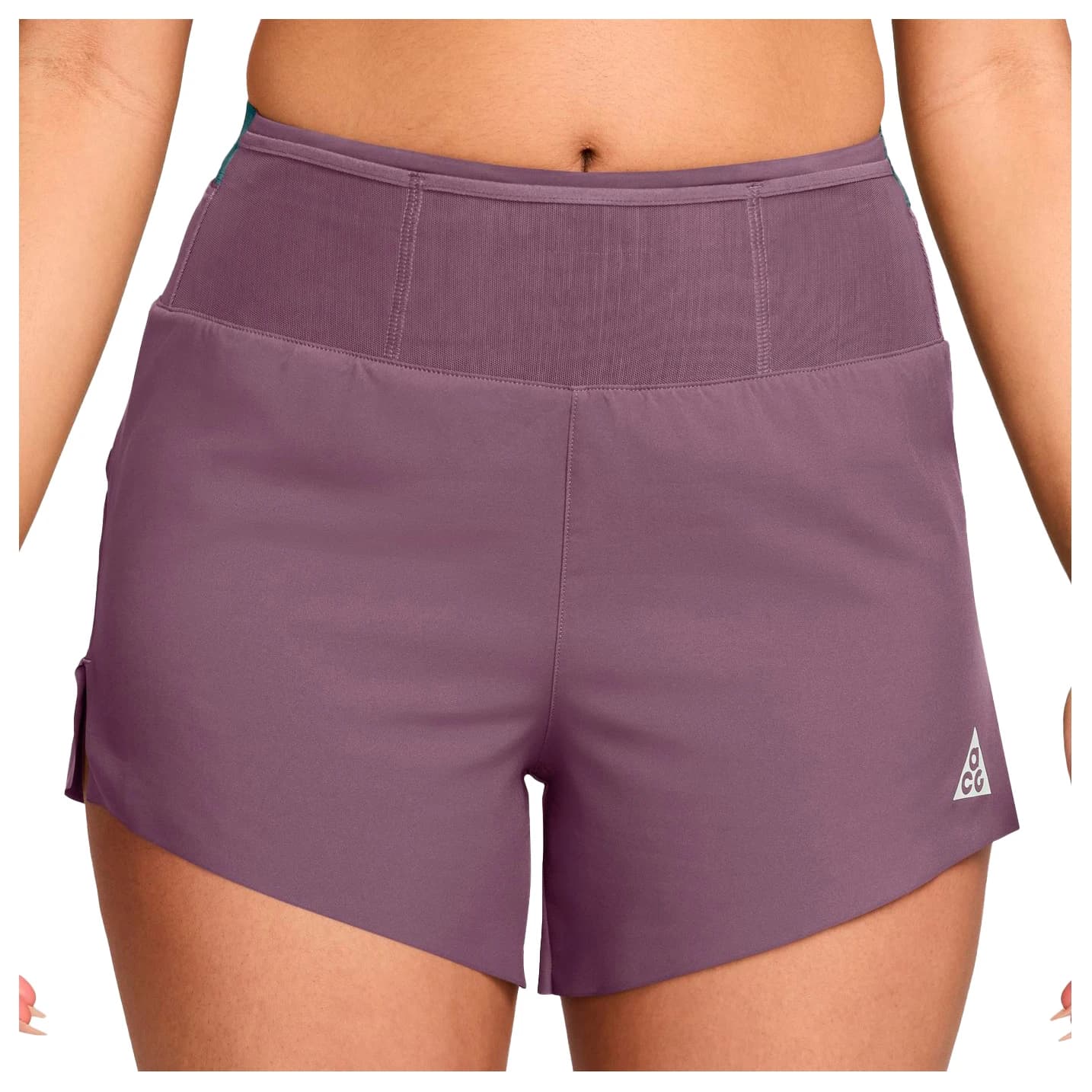Шорти за бягане Nike Women's ACG Trail Dri-Fit MRBF 4'' Shorts AOP Running shorts - Violet Dust / Mineral Slate / Summit White