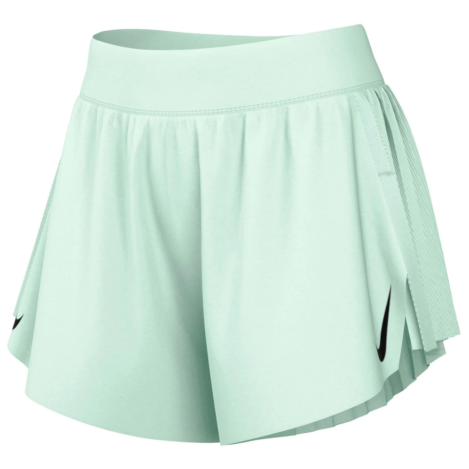Дамски шорти за бягане Nike Women's AeroSwift Dri-FIT ADV Mid-Rise 3'' Running shorts - Barely Green / Black