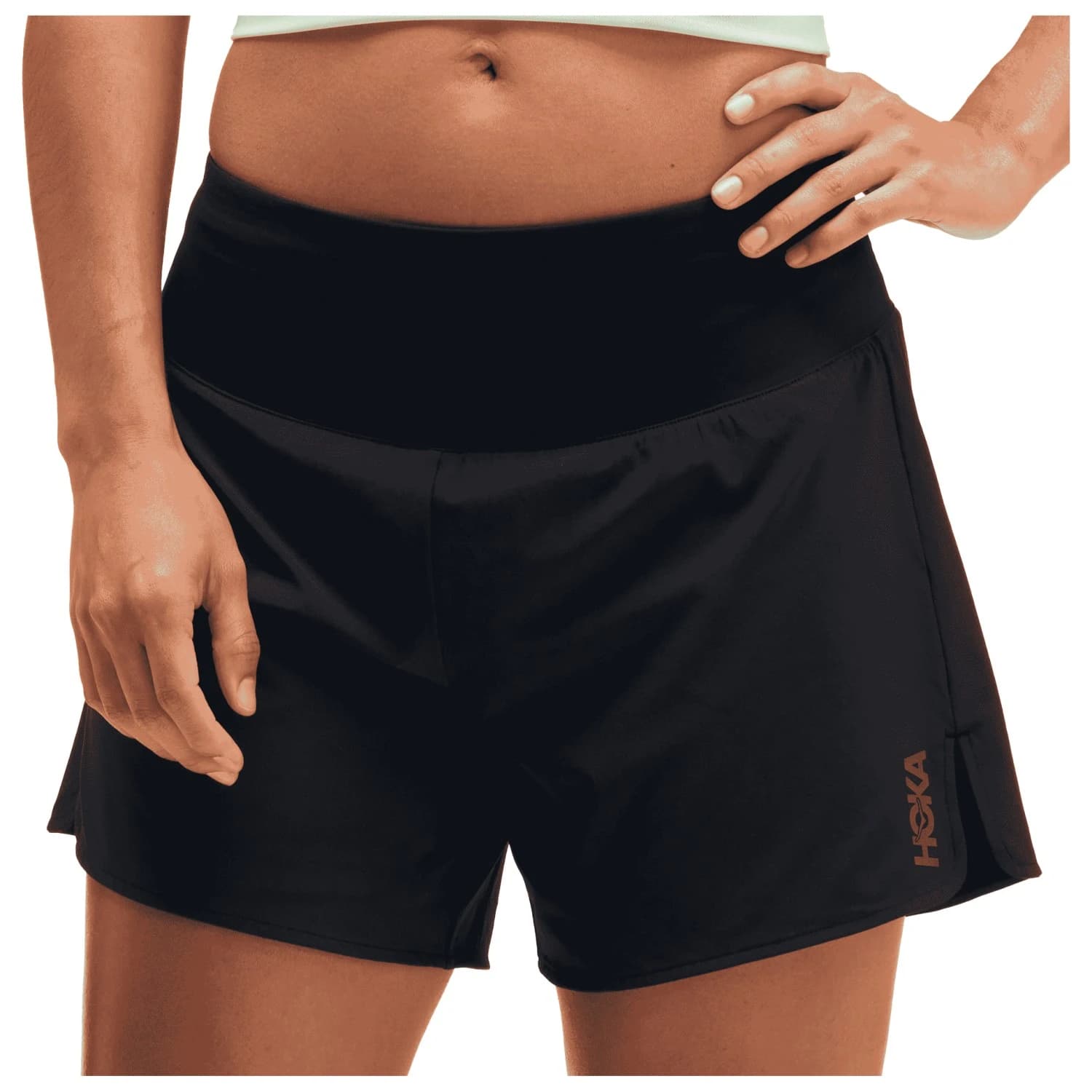 Дамски шорти за бягане HOKA Women's Glide Short Mr 5'' 2In1 Running shorts - Black