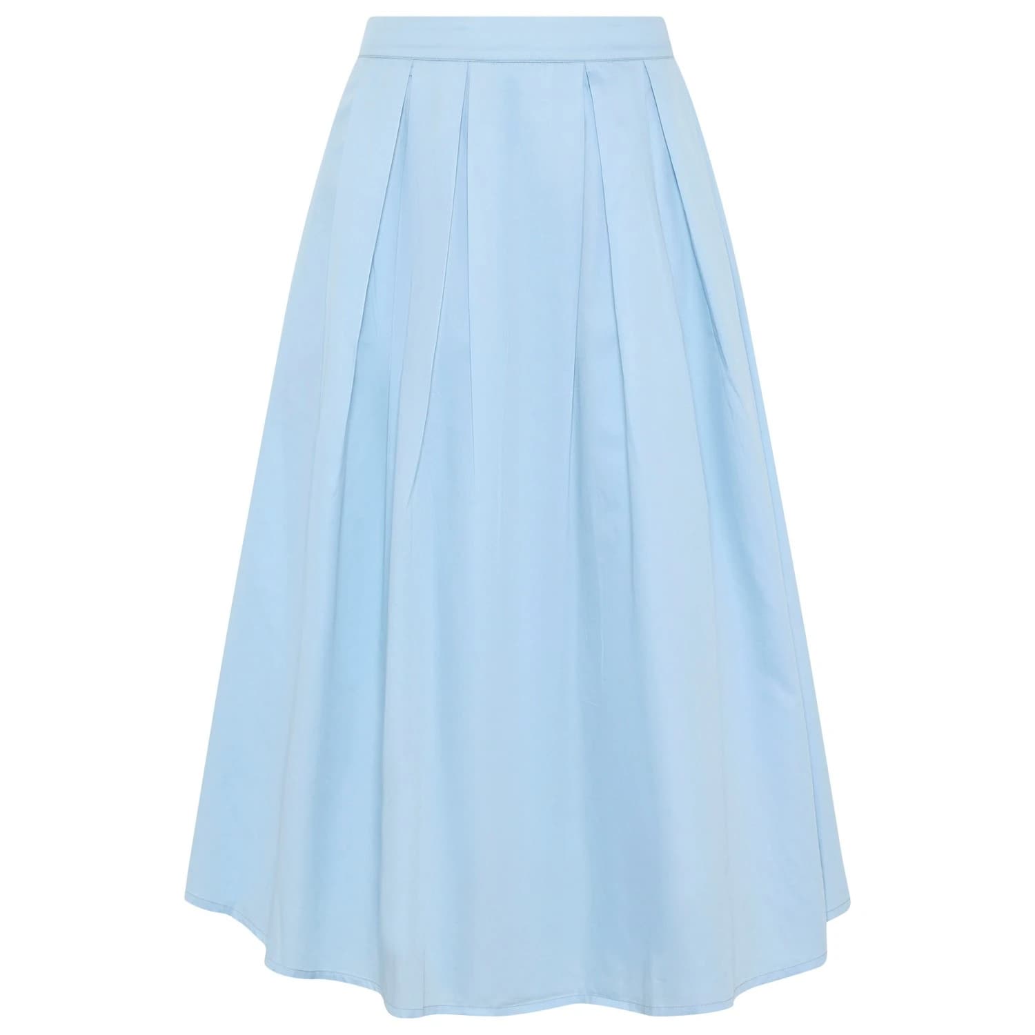 Дамска пола Knowledgecotton apparel Women's Organic Cotton Pleated Skirt - Skyway