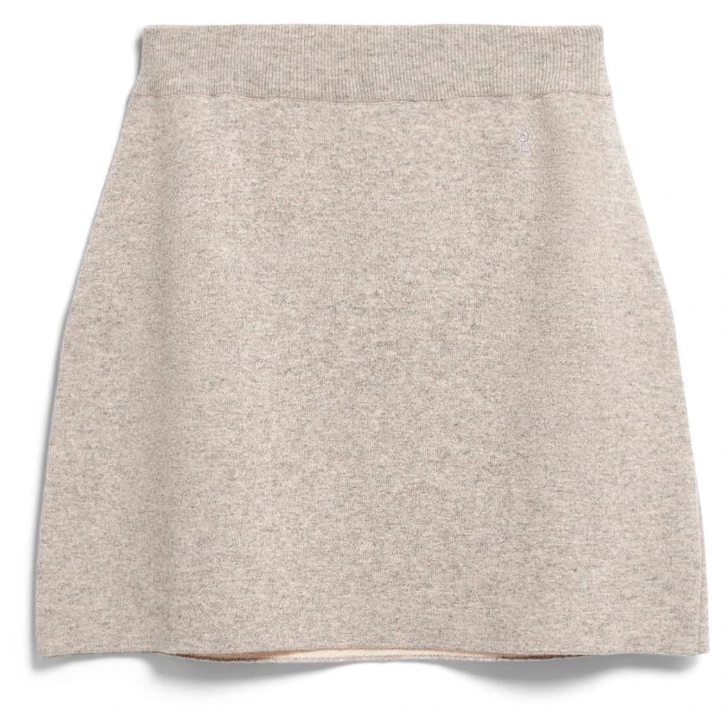 Дамска пола ARMEDANGELS Women's Cotton-Wool Mini Knit Skirt - Dark Honey Melange
