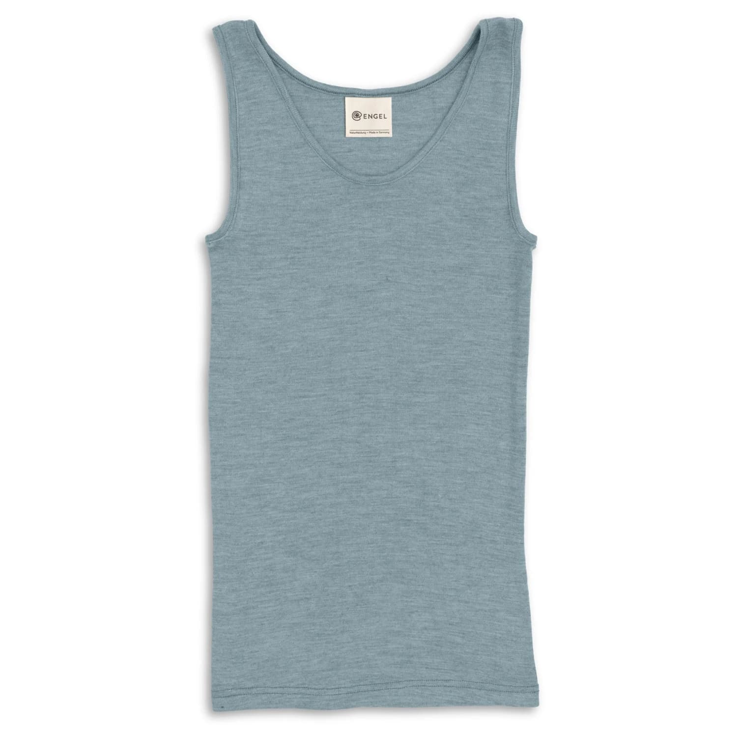 Дамско копринено термобельо Engel Women's Trägerhemd Merino base layer - Bergblau