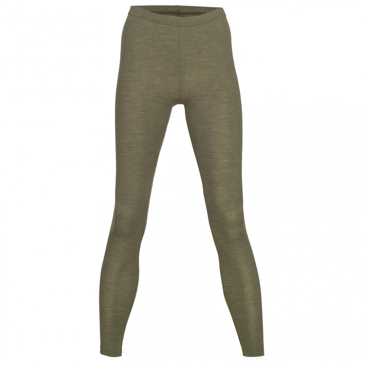 Дамско копринено термобельо Engel Women's Leggings - Olive
