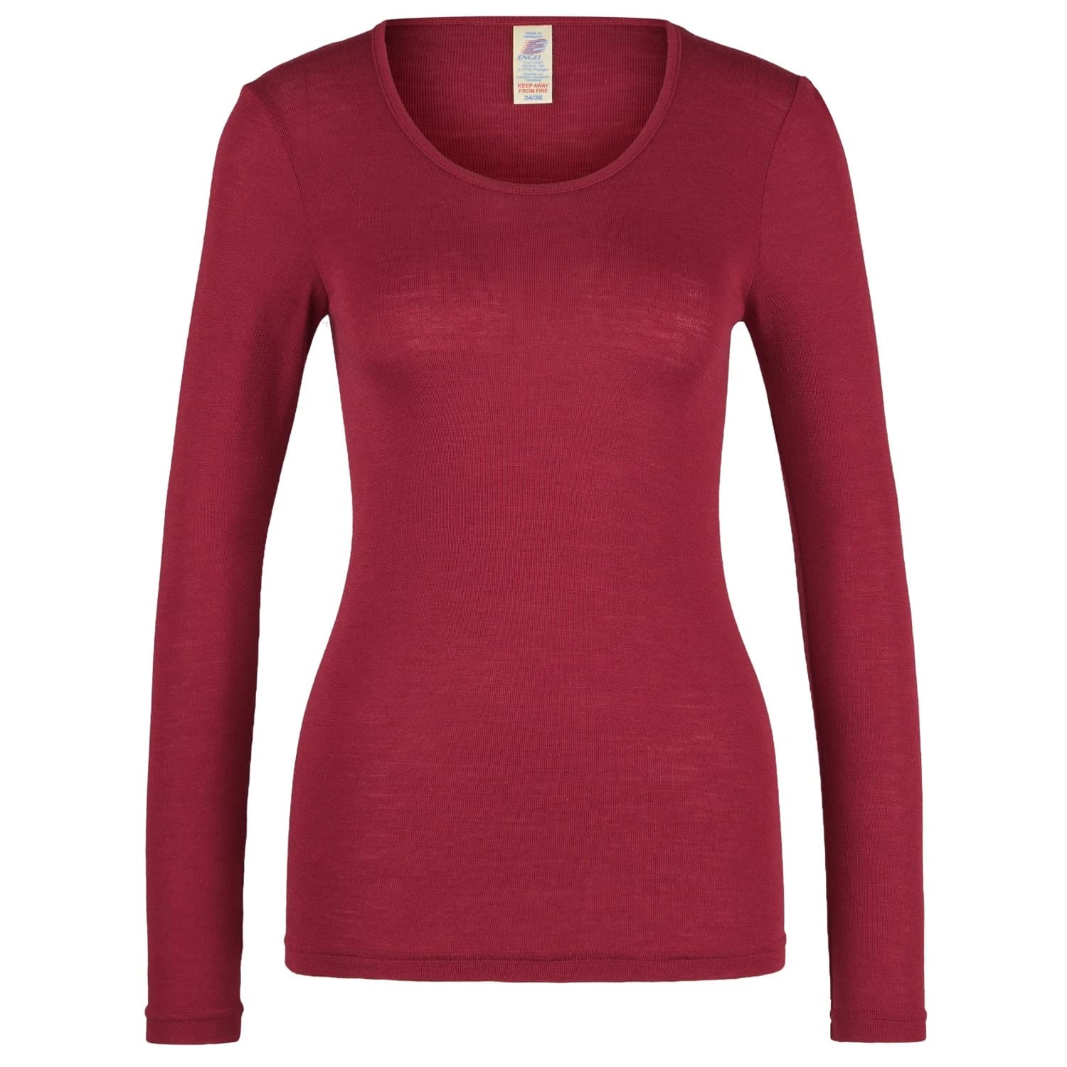 Дамско копринено термобельо Engel Women's Unterhemd L/S Merino base layer - Mallow