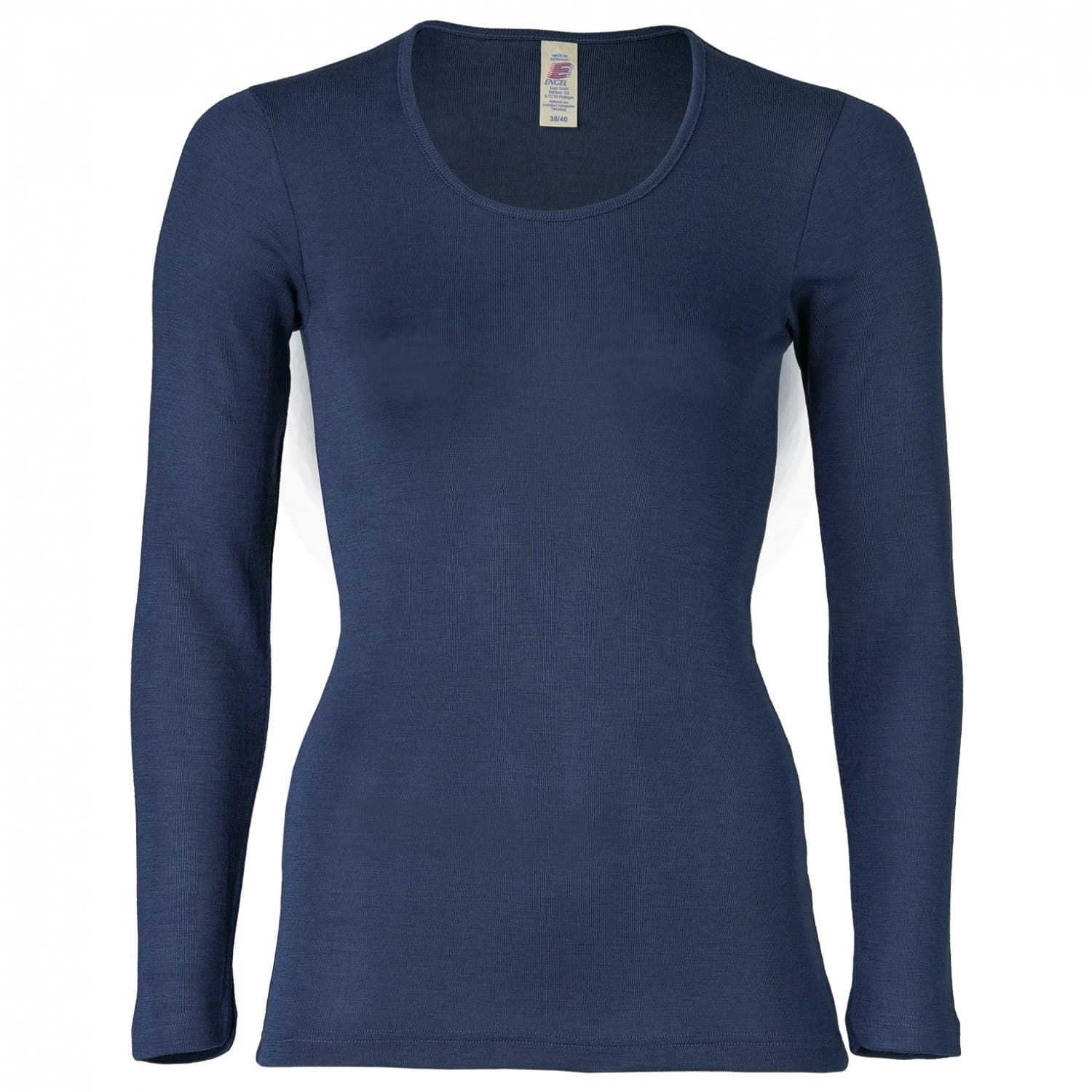 Дамско копринено термобельо Engel Women's Undershirt L/S Merino base layer - Navy