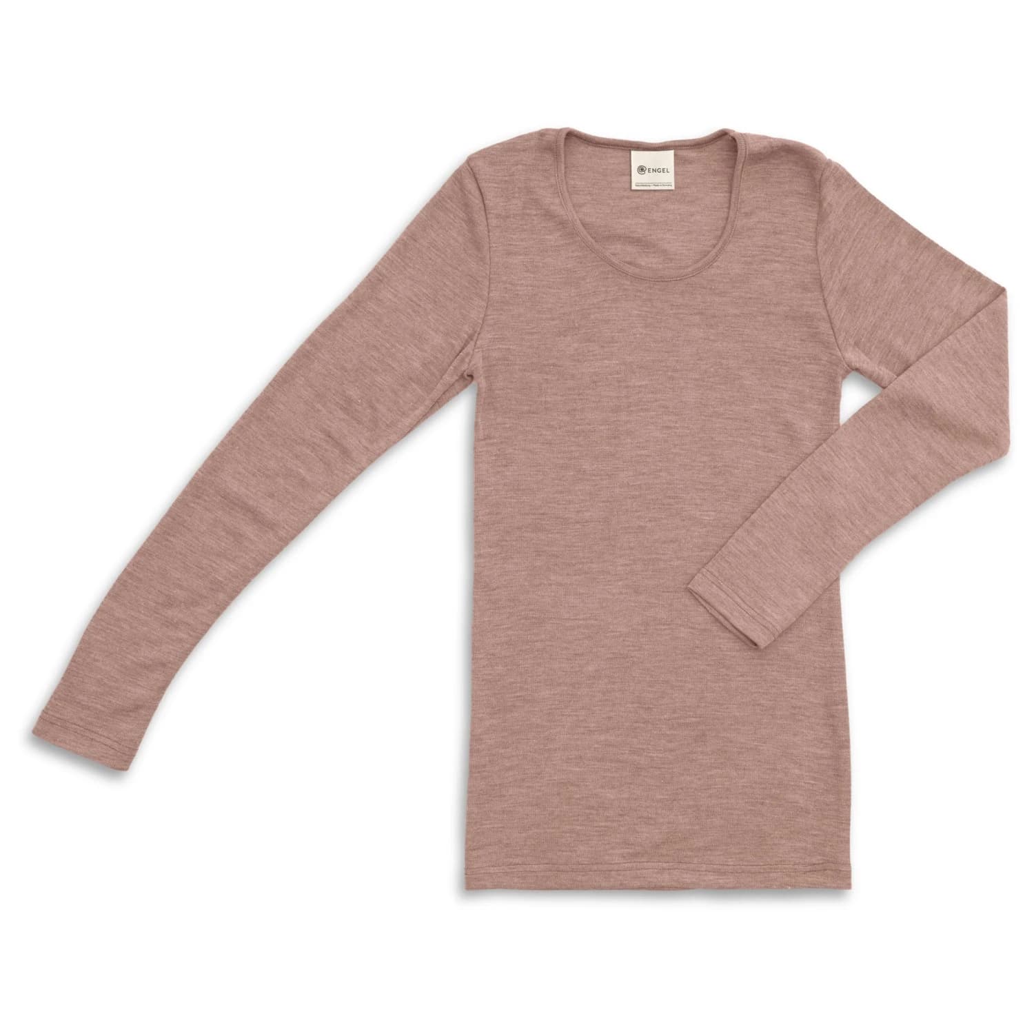 Дамско копринено термобельо Engel Women's Unterhemd L/S Merino base layer - Dustyrose