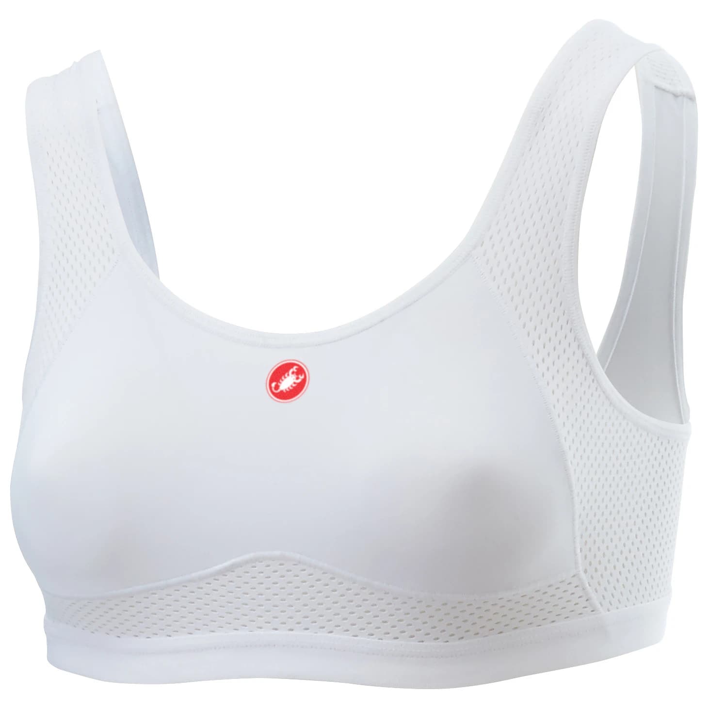 Дамско горнище Castelli Women's Rosso Corsa Bra Cycling undershirt - White