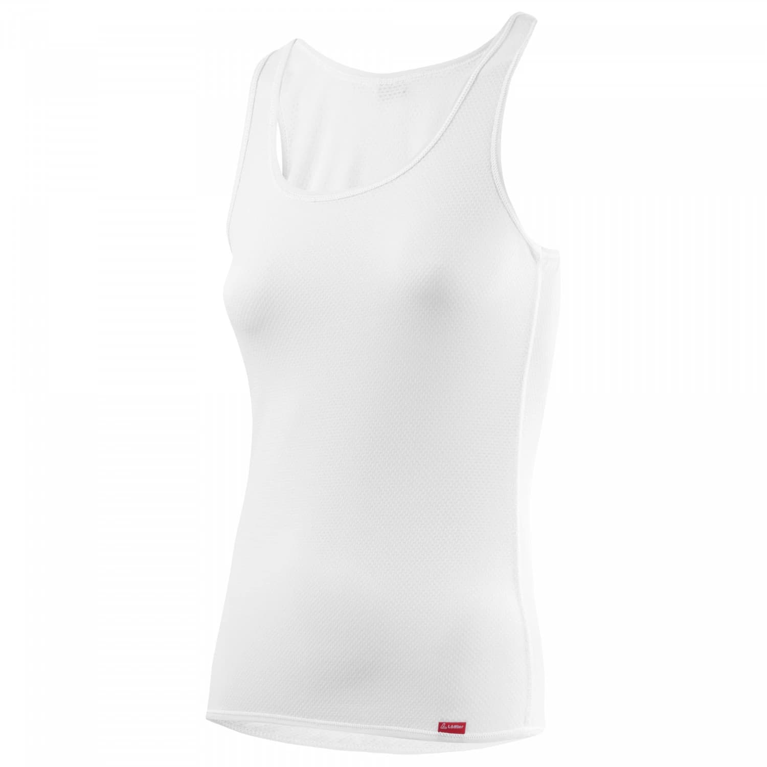 Дамско синтетично термобельо Löffler Women's Singlet Transtex Light Synthetic base layer - White
