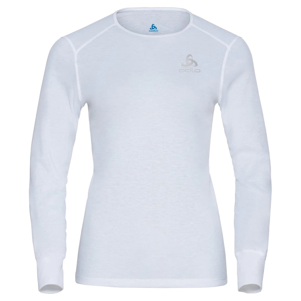 Синтетично термобельо Odlo Women's BL Top Crew Neck L/S Active Warm Eco Synthetic base layer - White