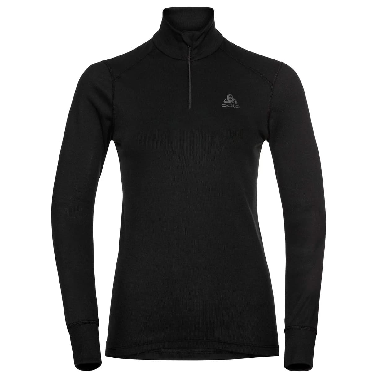 Синтетично термобельо Odlo Women's Top Turtle Neck L/S Half Zip Active Warm Synthetic base layer - Black