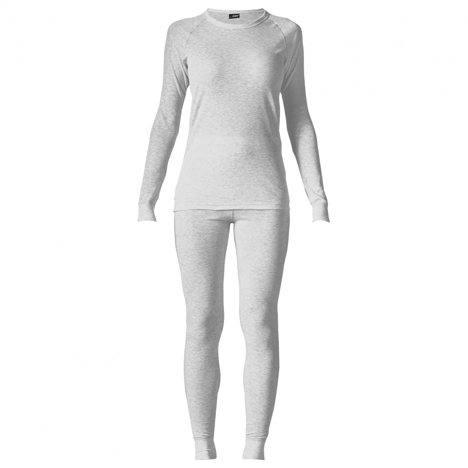 Дамско синтетично термобельо Maier Sports Women's Lena Synthetic base layer - Silber Melange