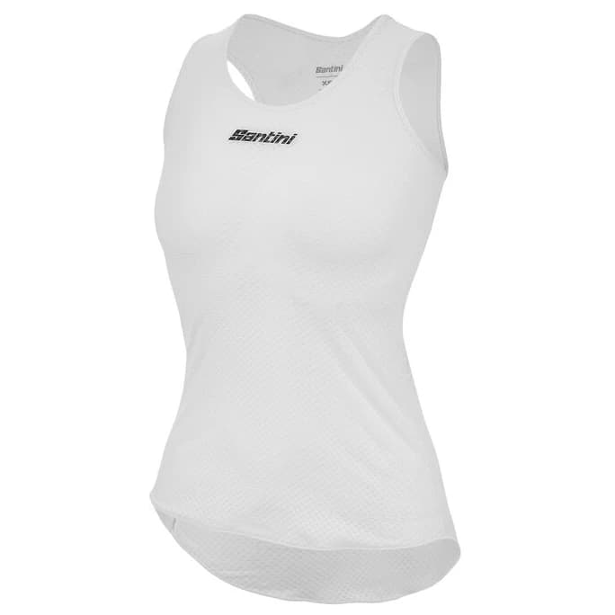 Дамско горнище Santini Women's Lieve Top Baselayer Synthetic base layer - Bianco