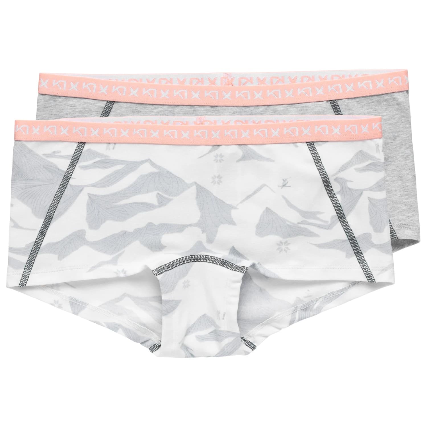 Дамско ежедневно термо бельо Kari Traa Women's Tina Hipster 2-Pack Everyday base layer - White