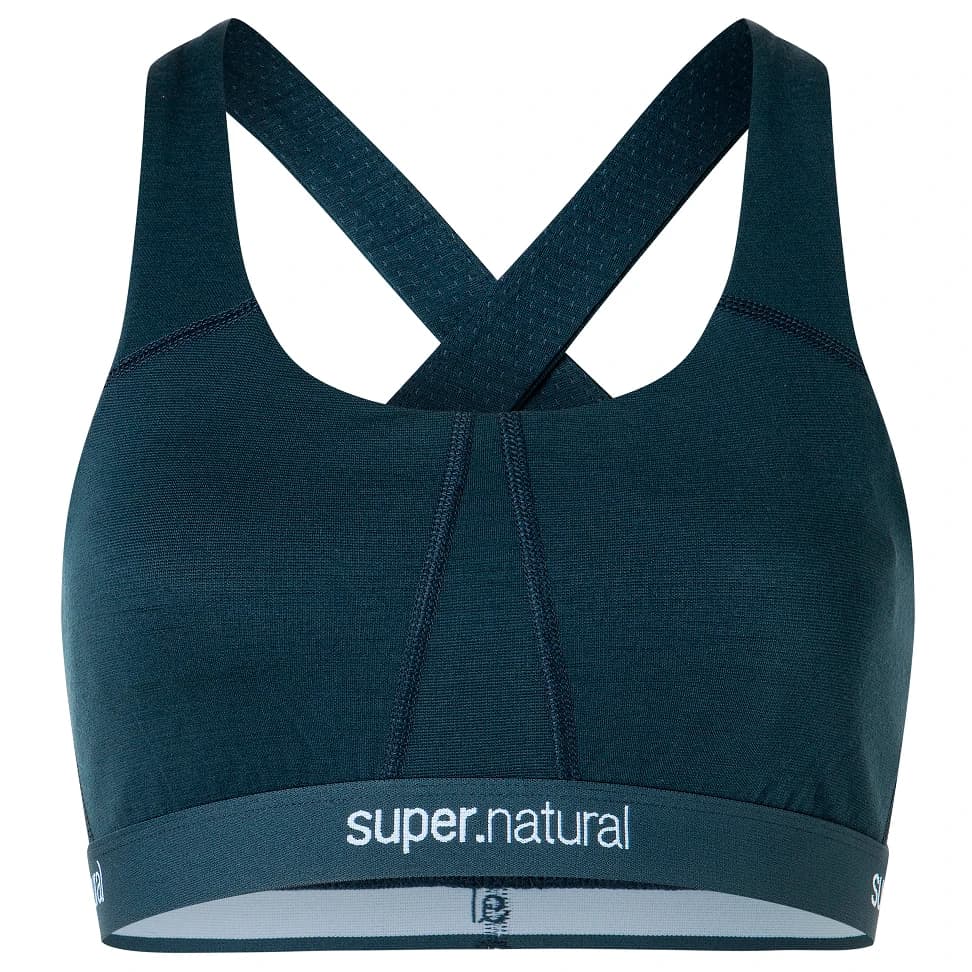 Дамски спортен сутиен super.natural Women's Feel Good Bra Sports bra - Blueberry