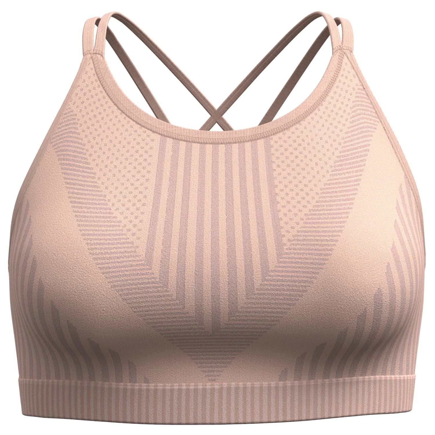 Дамски спортен сутиен Smartwool Women's Intraknit Strappy Bra Sports bra - Pink Sugar Heather