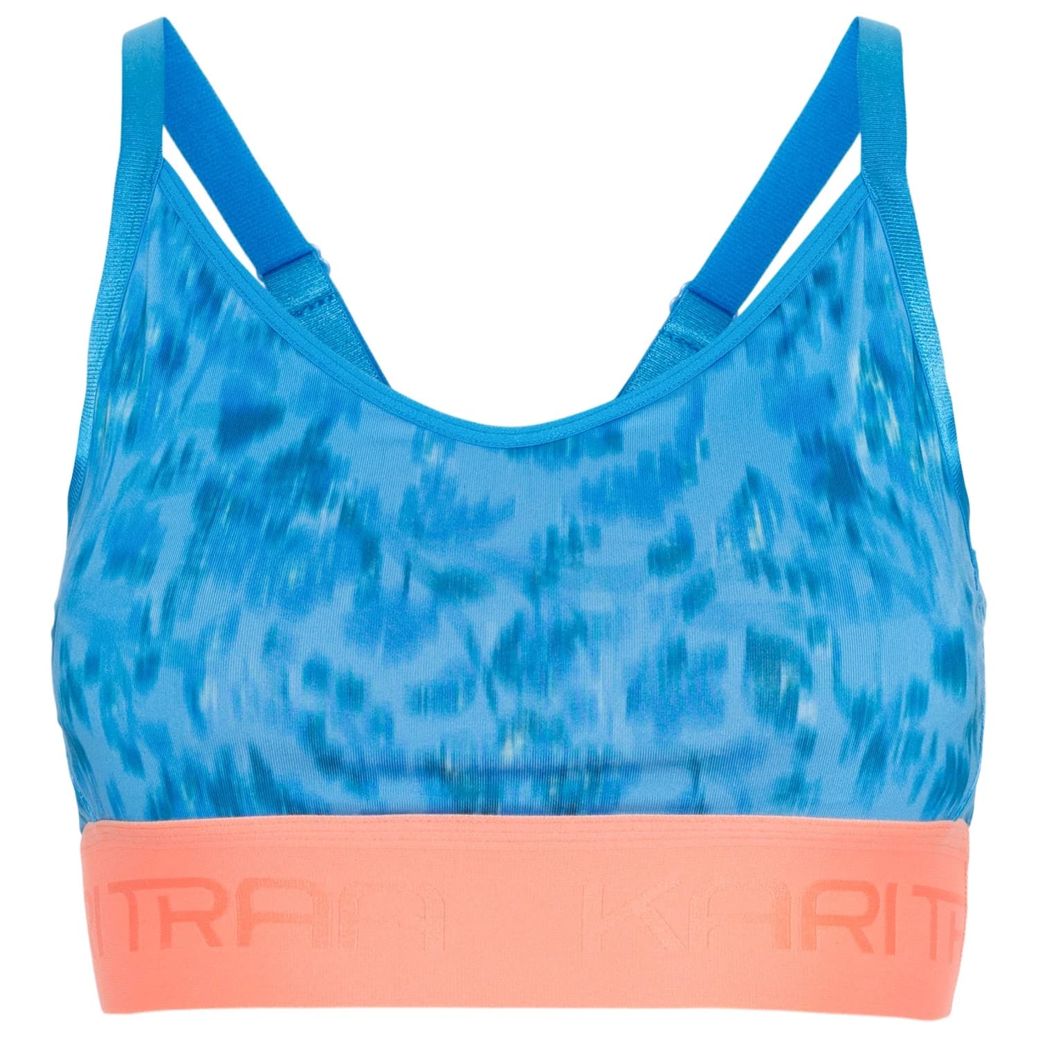 Дамски спортен сутиен Kari traa Women's Frøya Printed Sports bra - Ocean