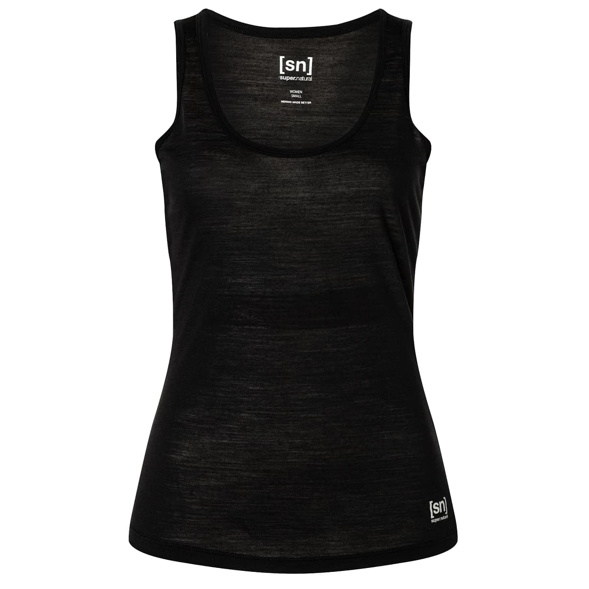 Дамски потник super.natural Women's Sierra 140 Tank Top - Jet Black