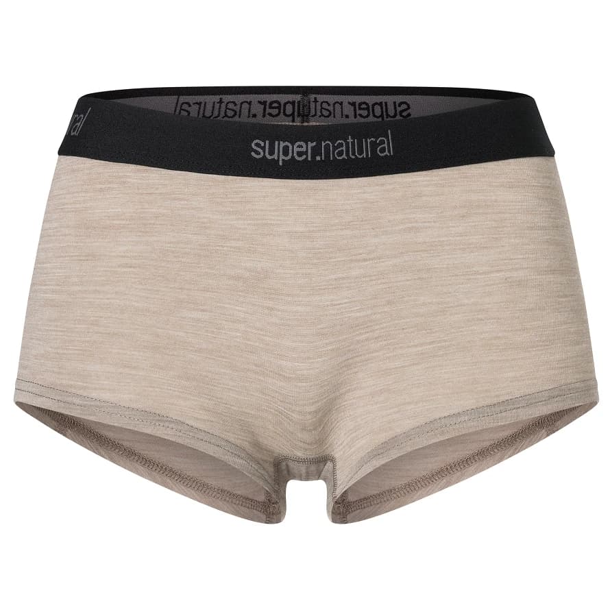 Дамско бельо super.natural Women's Tundra 175 Boyfriend Hipster Briefs - Vintage Khaki Melange