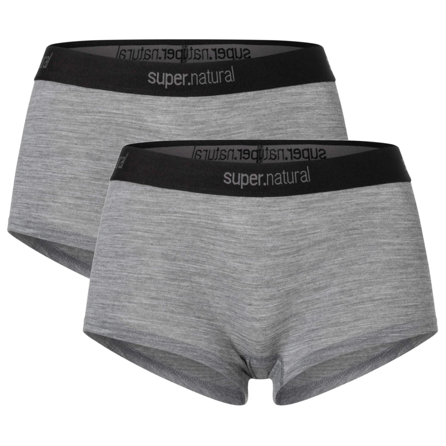 Дамско бельо super.natural Women's Tundra 175 Hipster 2 Pack Briefs - Cashmere Grey Melange / Cashmere Grey Melange