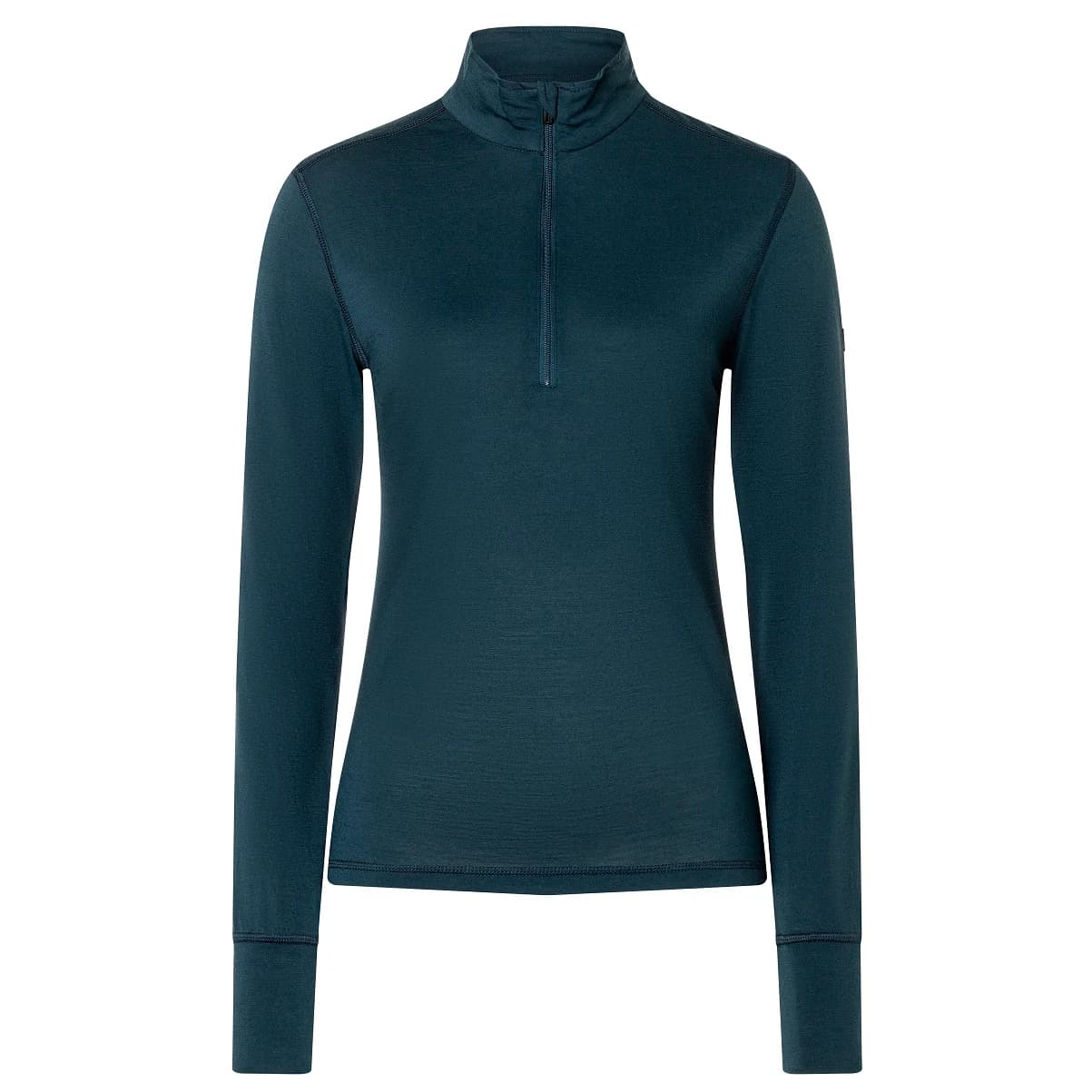 Дамско мериносово термобельо super.natural Women's Tundra 175 Quarter Zip Longsleeve - Blueberry