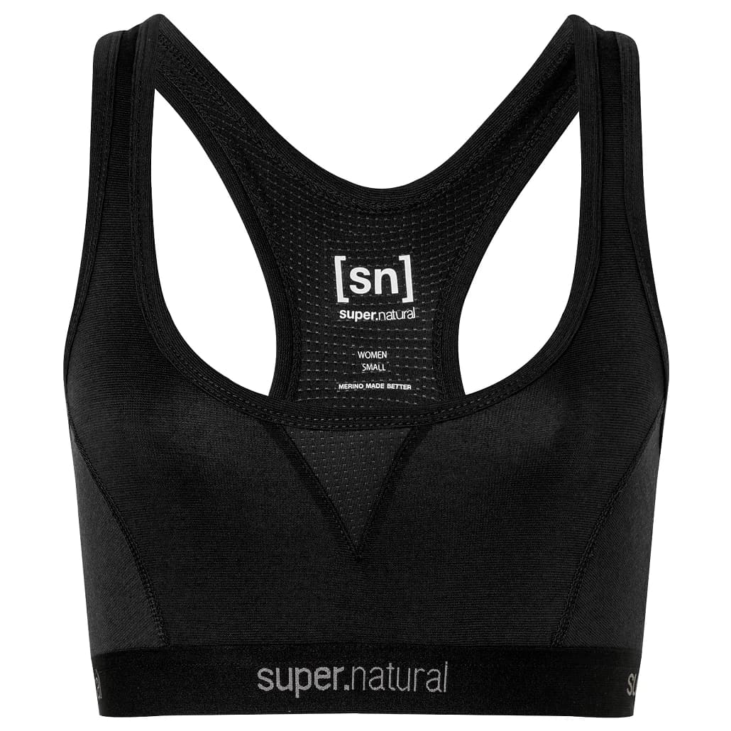 Дамски спортен сутиен super.natural Women's Tundra 220 Semplice Bra Sports bra - Jet Black