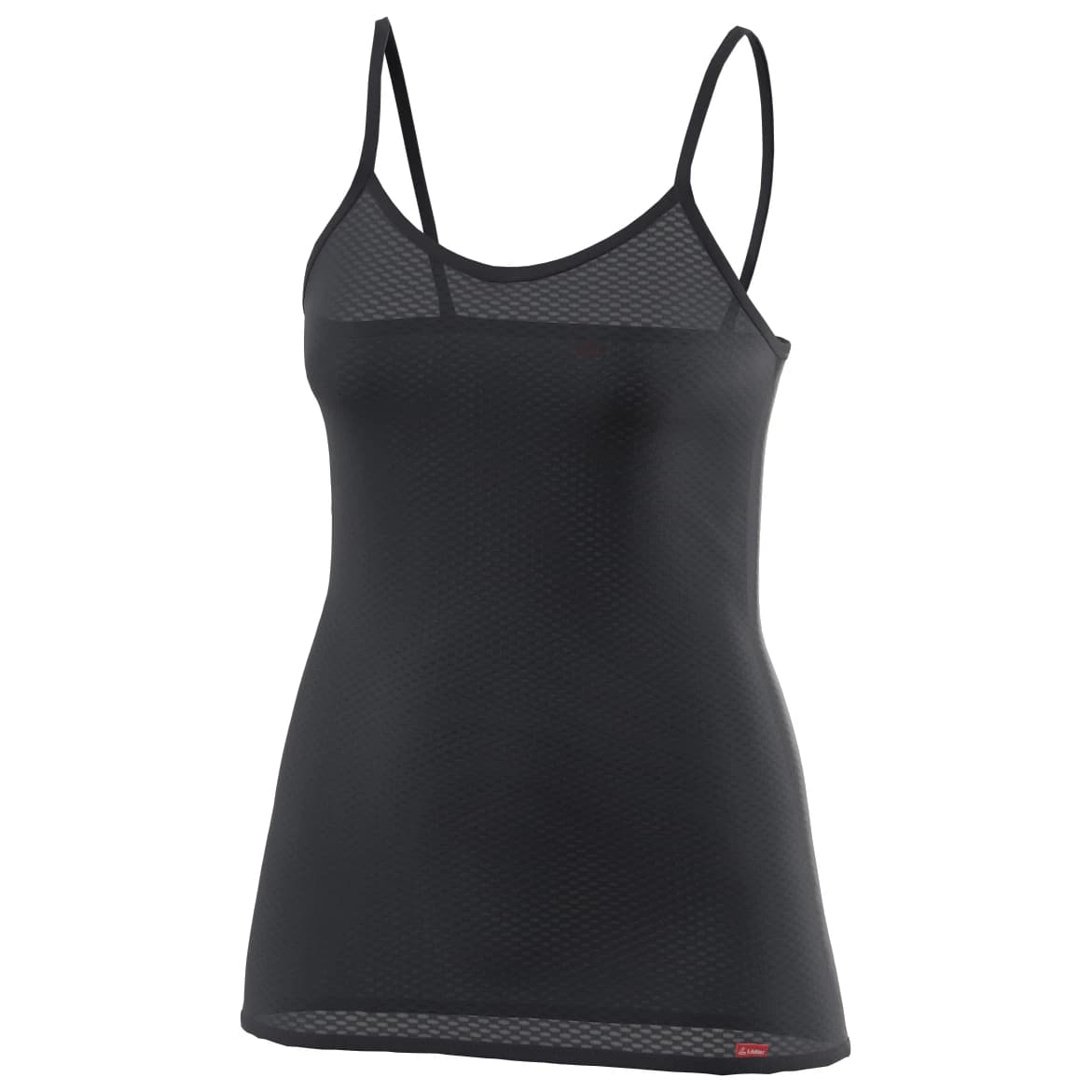 Дамско синтетично термобельо Löffler Women's Spaghetti Top Grid Transtex Light Synthetic base layer - Black