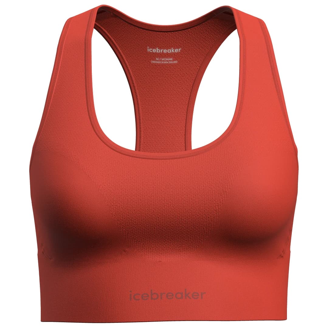 Дамско мериносово термобельо Icebreaker Women's Merino Seamless Active Bra Sports bra - Fervid