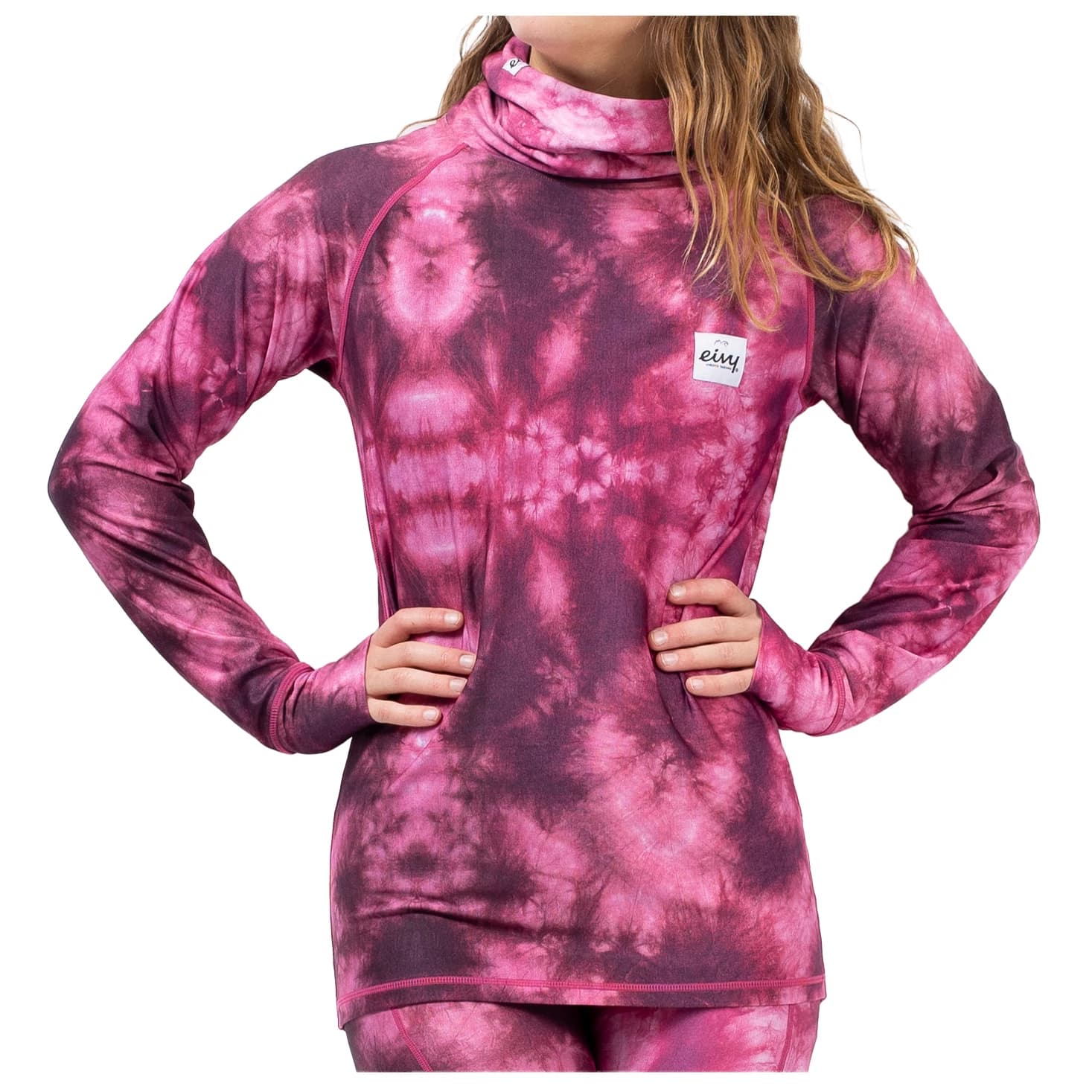 Дамска долна блуза с дълъг ръкав Eivy Women's Icecold Gaiter Top Longsleeve - Dusk Tie Dye