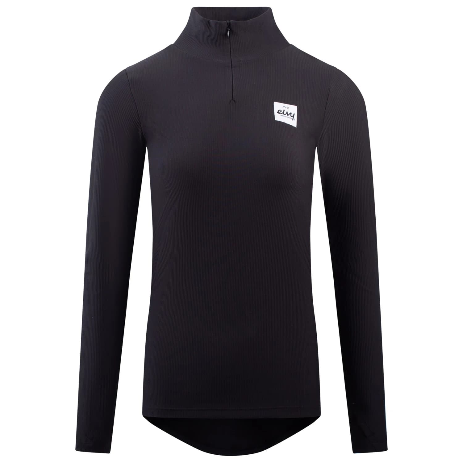 Дамско синтетично термобельо Eivy Women's Journey Rib Top Longsleeve - Black