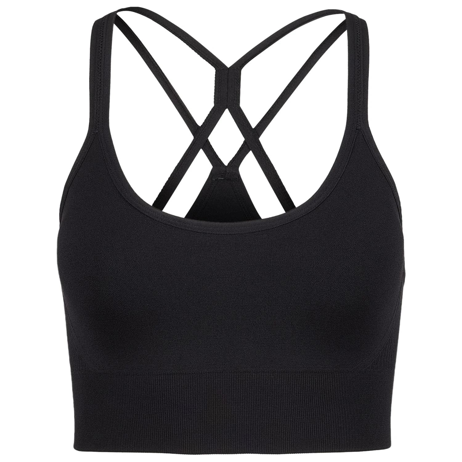 Дамски спортен сутиен Stoic Women's VegbySt. II Flow Seamless Bra Sports bra - Black