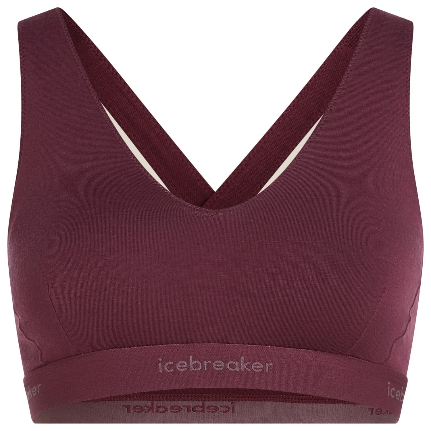 Дамски спортен сутиен Icebreaker Women's 125 Cool-Lite Sprite Racerback Bra Sports bra - Dark Berry