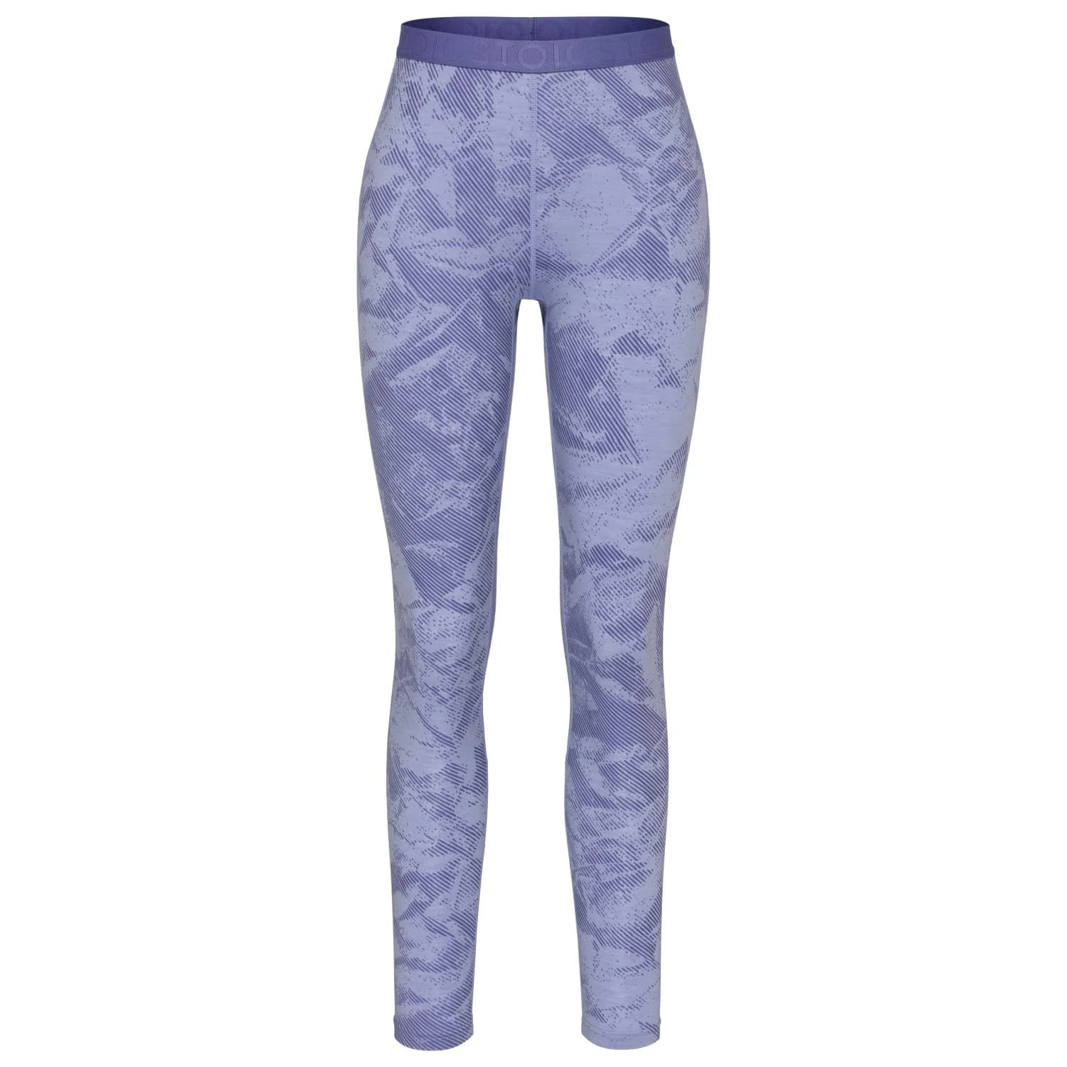 Мериносово термобельо Stoic Women's MerinoMesh150 SadjemSt. Long Pants Long john - Blue Bell Purple AOP