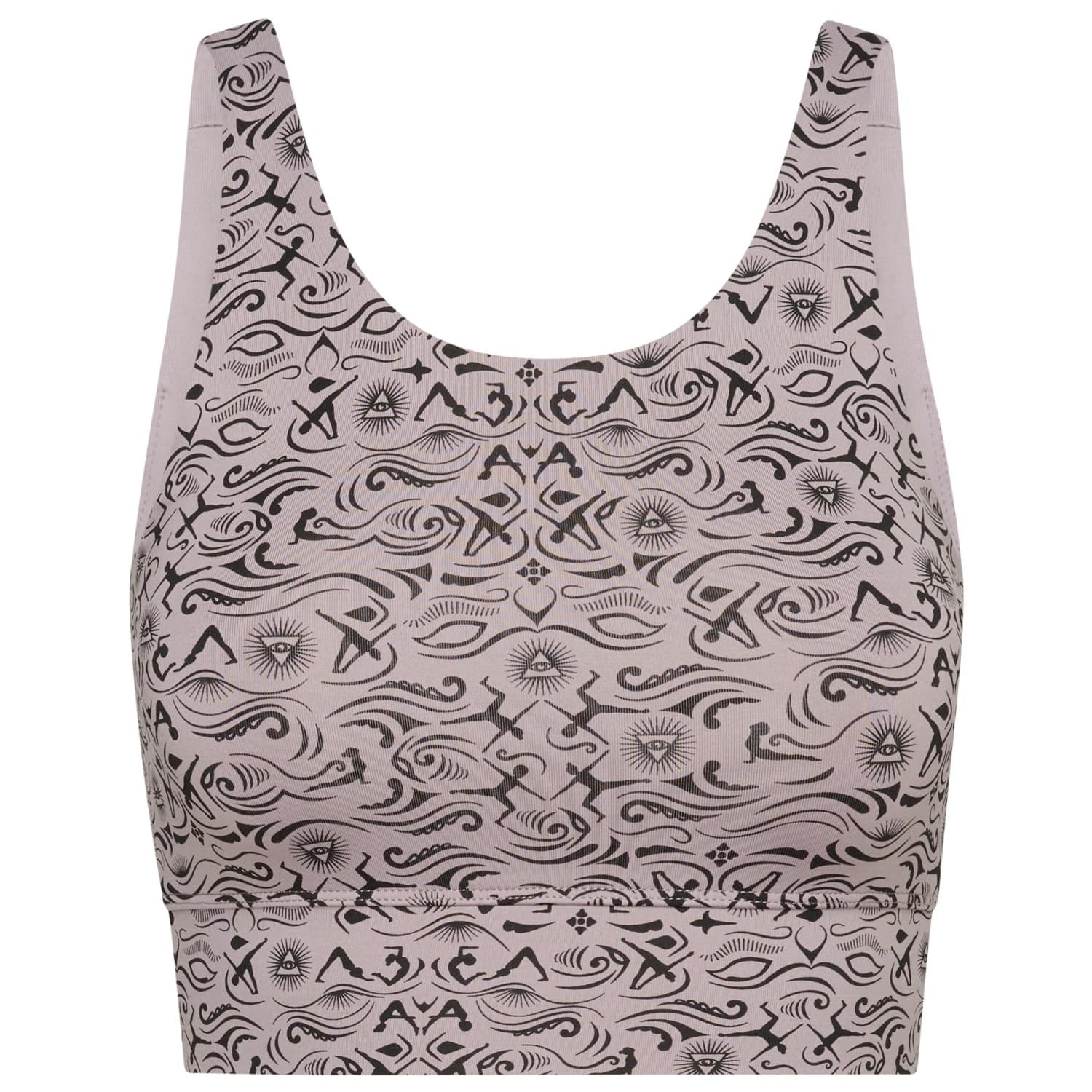 Дамски спортен сутиен Hey honey Women's Bustier Samadhi Sports bra - Dove / Black