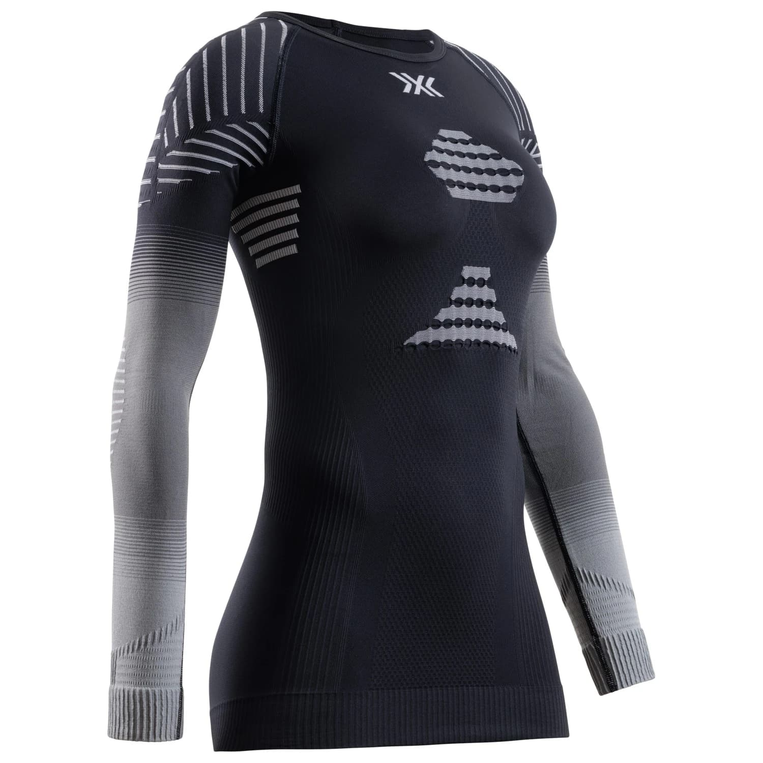 Дамско ски бельо X-bionic Women's Invent FX Shirt L/S Ski underwear - X Black / Grey / Light Grey