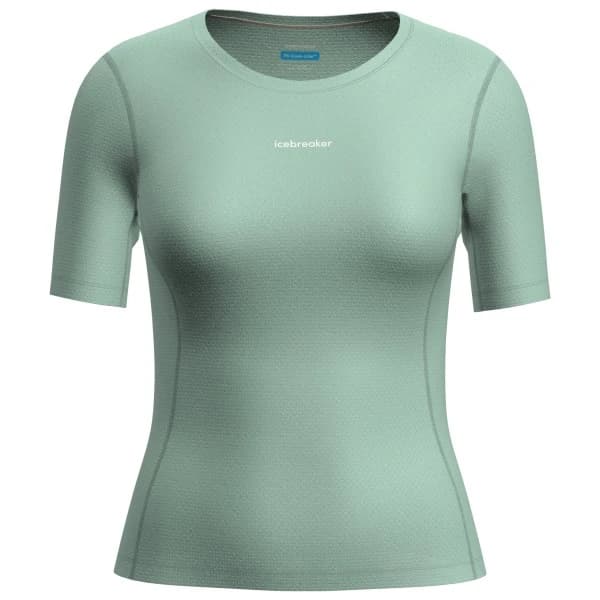 Дамски долна фланелка с къс ръкав Icebreaker Women's Mer 75 Cool-Lite Featherlight SS Crewe T-shirt - Mint