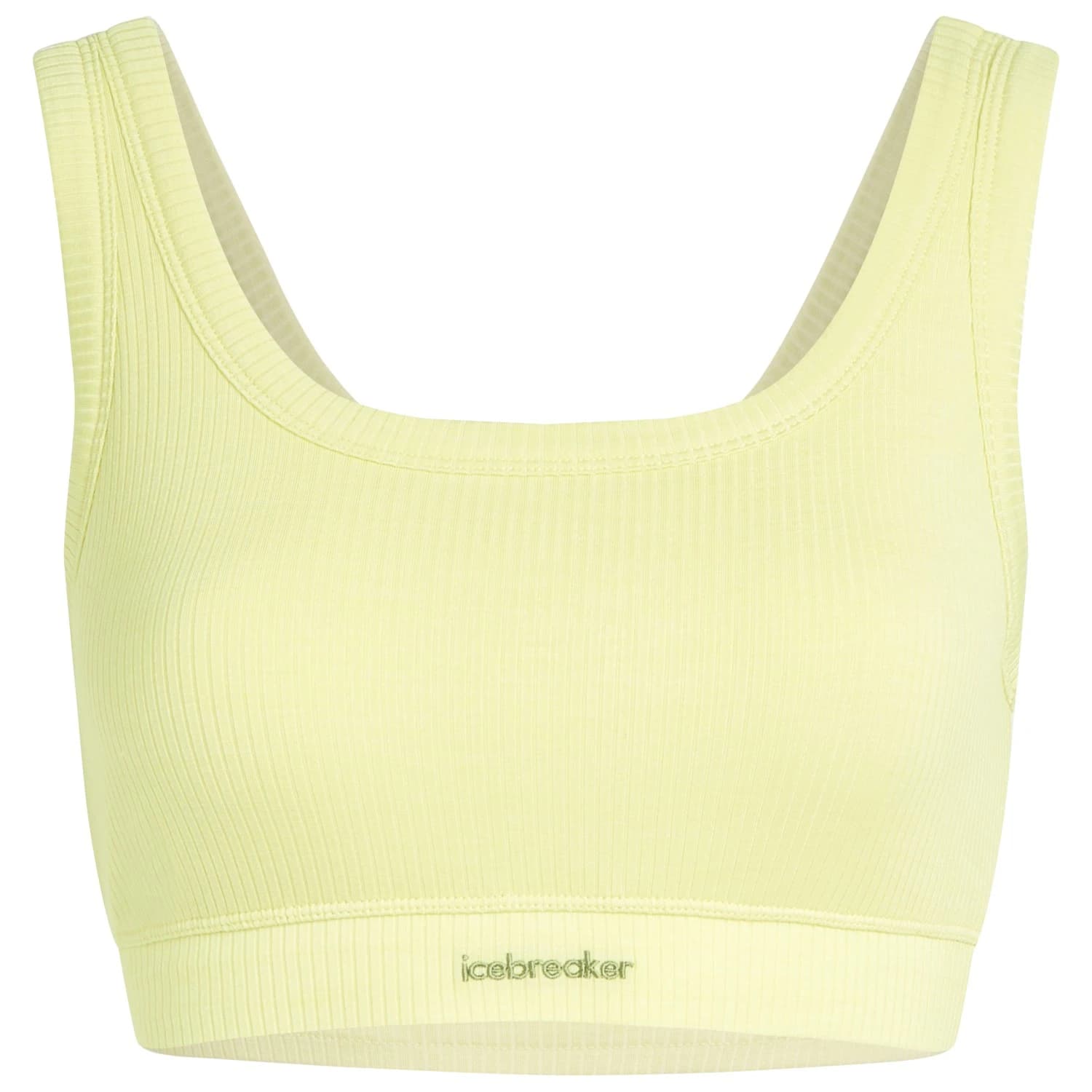 Дамски спортен сутиен Icebreaker Women's Merino Rib Lotus Bra Sports bra - Citrine