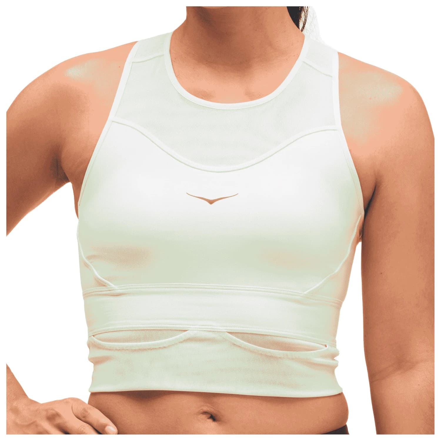 Дамски спортен сутиен HOKA Women's Race Day Bra Sports bra - Sea Glass