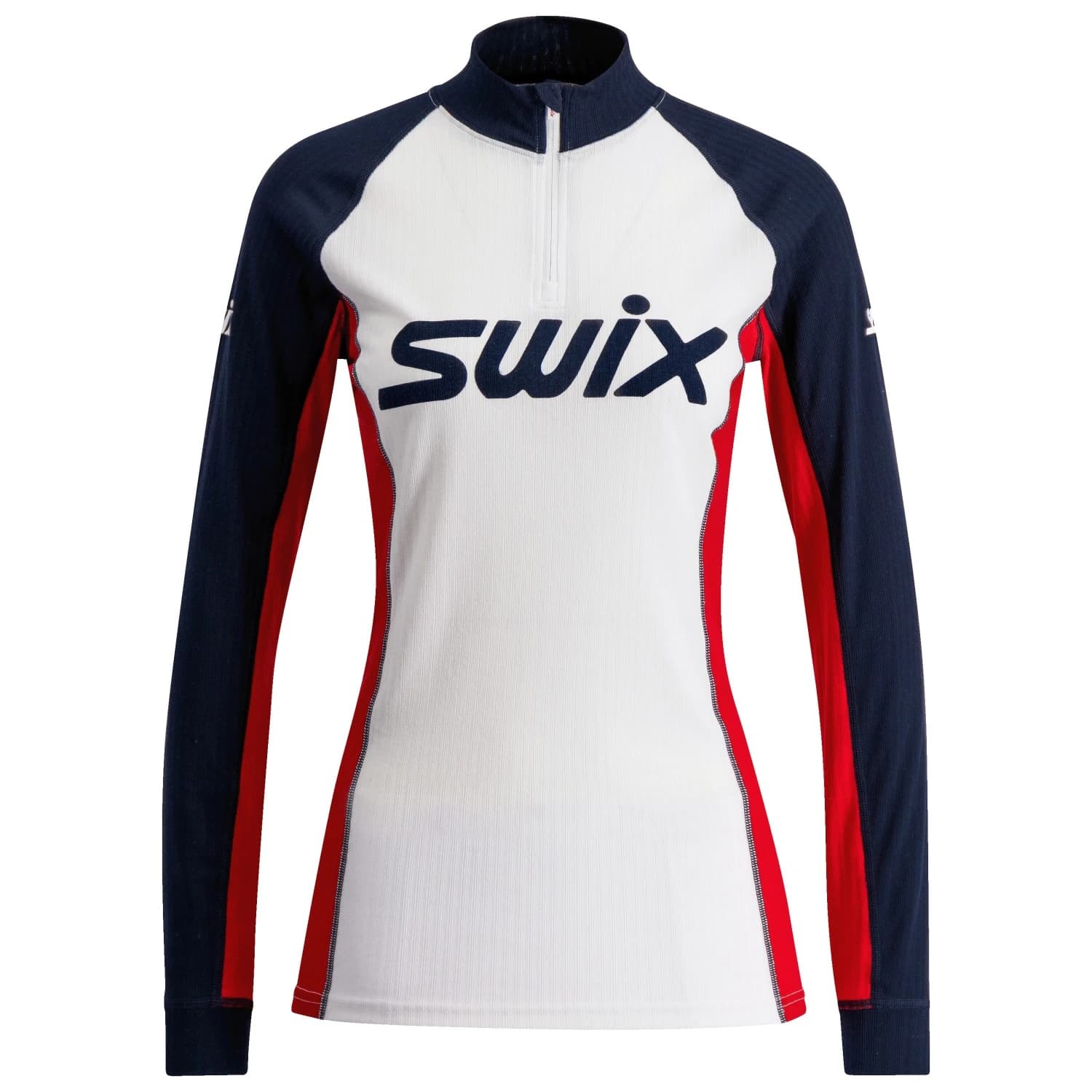 Синтетично термобельо Swix Women's RaceX Classic Half Zip Synthetic base layer - Dark Navy / Bright White