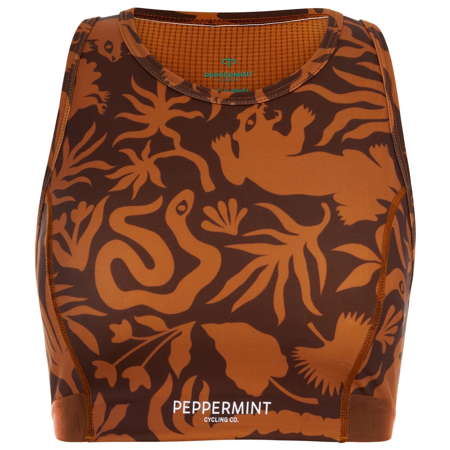 Дамски спортен сутиен Peppermint Women's Signature High-Neck Bra Sports bra - Wild Rosewood
