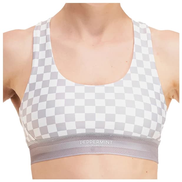 Дамски спортен сутиен PEPPERMINT Women's Signature Sports Bra - Damier Agate